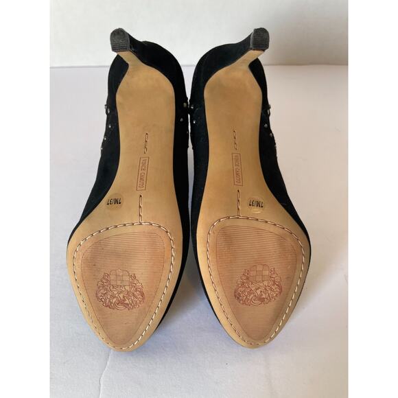 Vince Camuto Consheta Studded Black Suede Chelsea Booties Size 7 - Picture 6 of 9